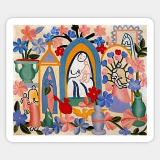 brazilian religion 1927 - Tarsila do Amaral Sticker